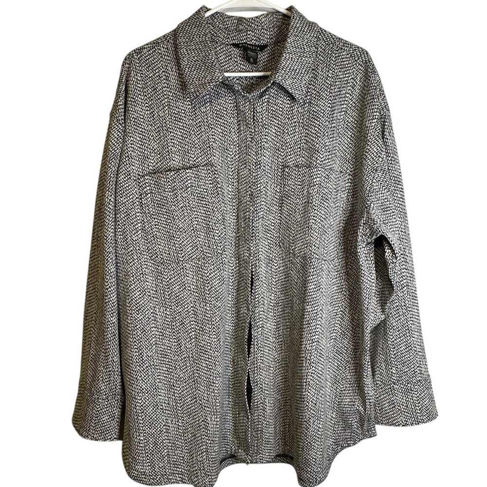 Athleta Braiden Textured Herringbone Tunic Hiking Travel Outdoor Camping XL